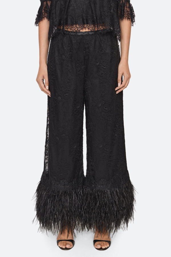 Sea NY Harlan Lace Pants - Black