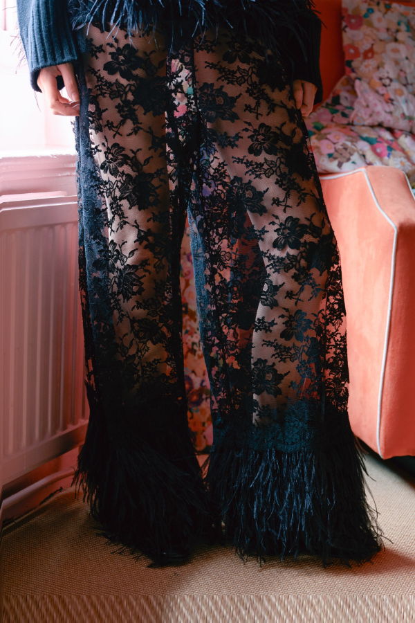 Sea NY Harlan Lace Pants - Black