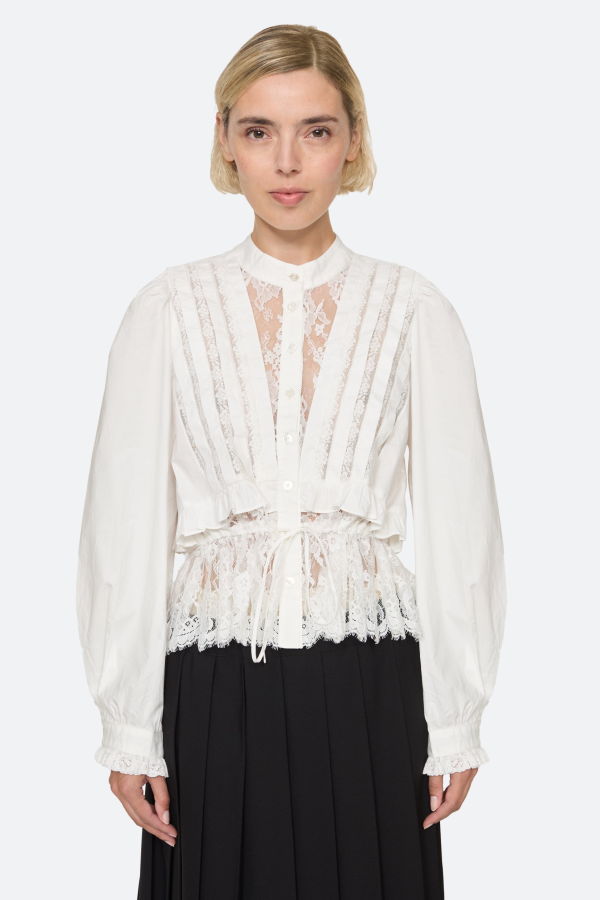 Sea NY Kathleen Blouse - White