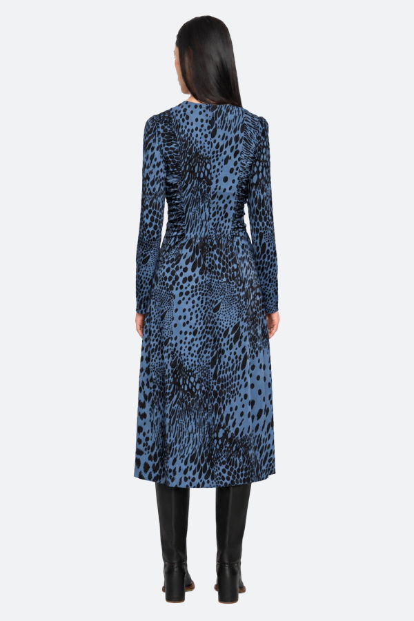 Sea NY Marielle Long Sleeve Dress - Blue