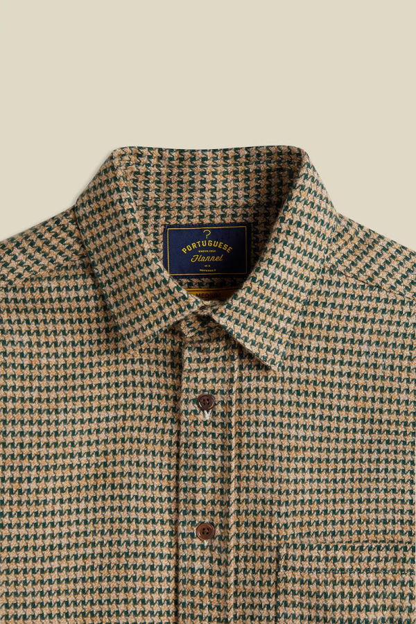 Portuguese Flannel Abstract Pied Poule Shirt