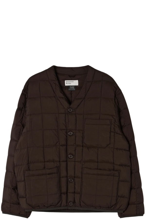 Universal Works x TAION Nylon Soft Shell Down Cardigan
