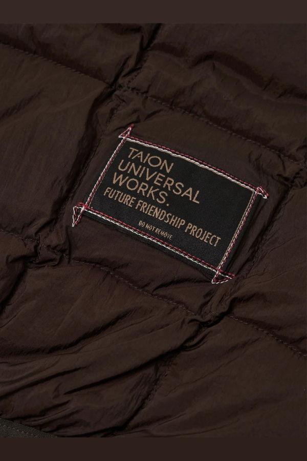 Universal Works x TAION Nylon Soft Shell Down Cardigan