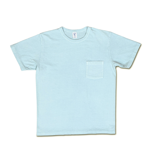 Velva Sheen - 14/1 Pigment Dyed Pocket T-Shirt - Turquoise