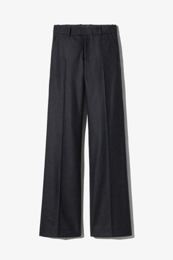 Nili Lotan Bethany Pant - Dark Charcoal Pinstripe