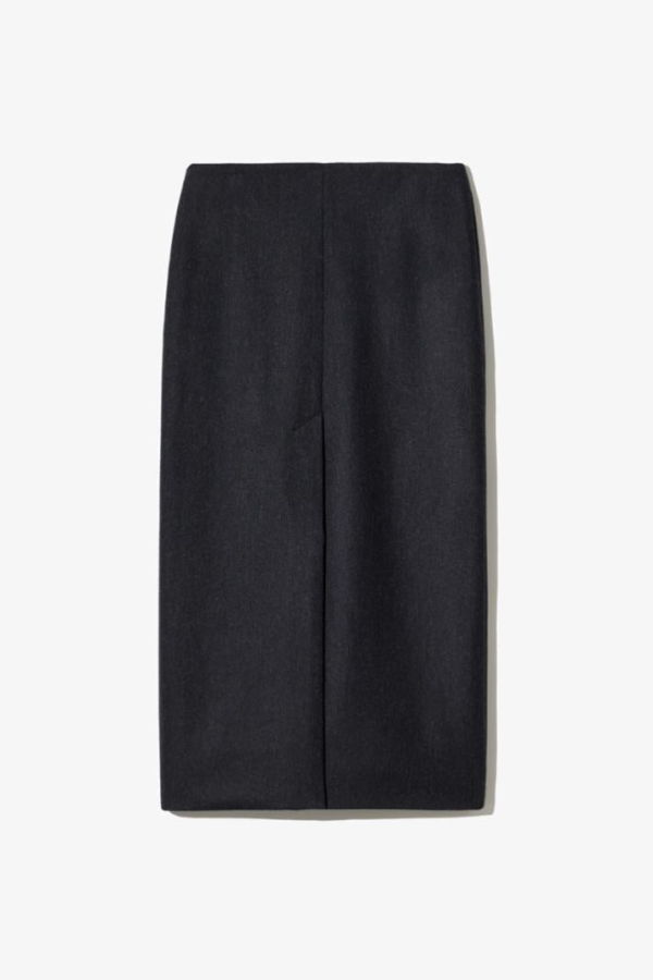 Nili Lotan Mariha Skirt - Dark Charcoal