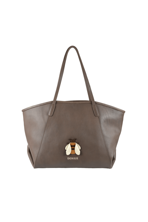 Donsje Giojah Bee Tote Bag - Smoke Leather