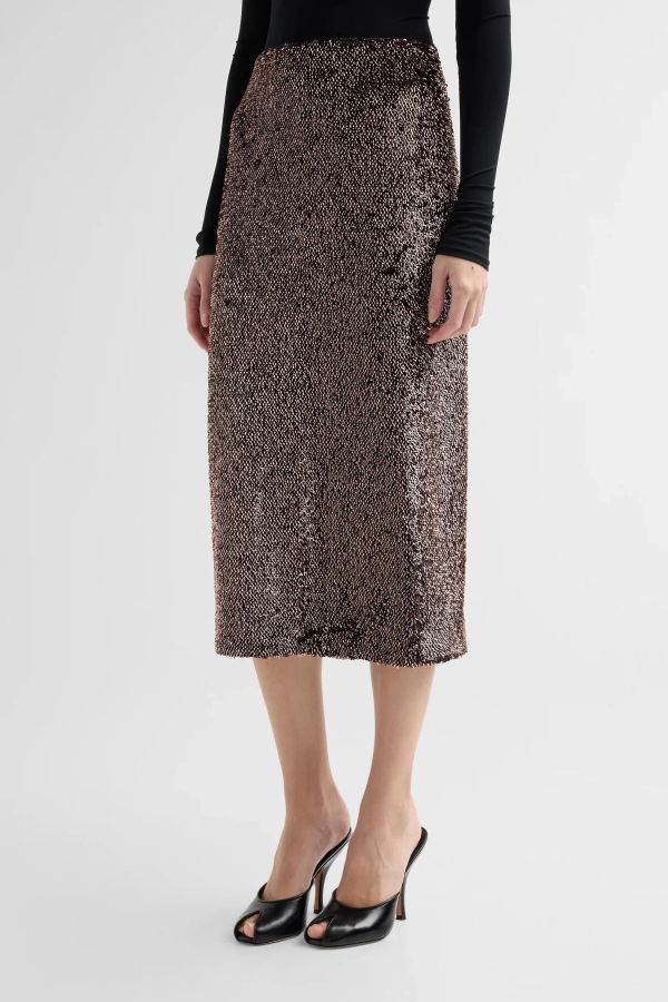 Veronica Beard Koa Embellished Midi Skirt