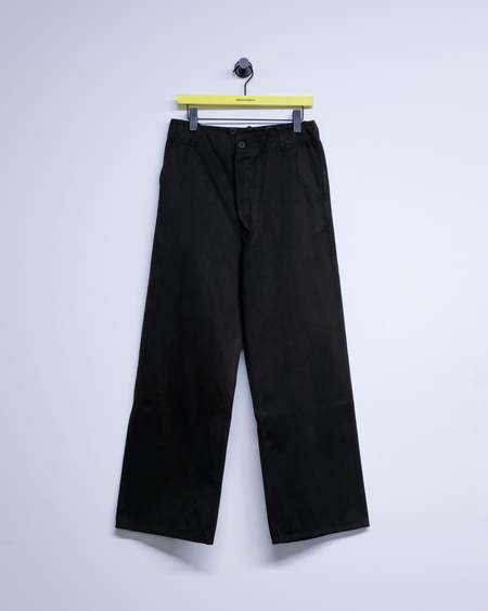 Auralee Botanical Dyed Selvedge Denim Pant - Natural Pink | Garmentory