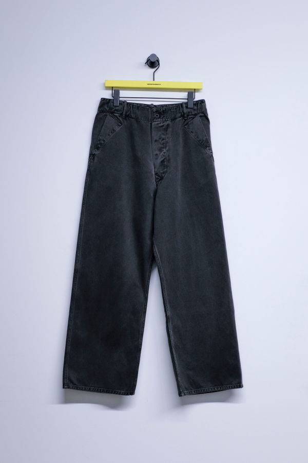 Taiga Takahashi Lot. 223 Sumi Supima Cotton Twill British Work Trousers
