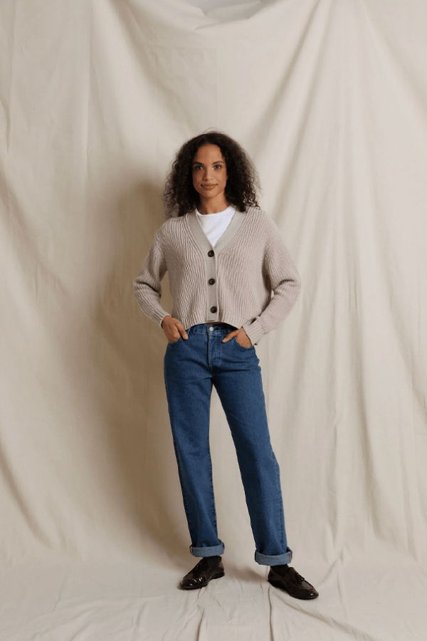 Perfect White Tee Greta Cardigan