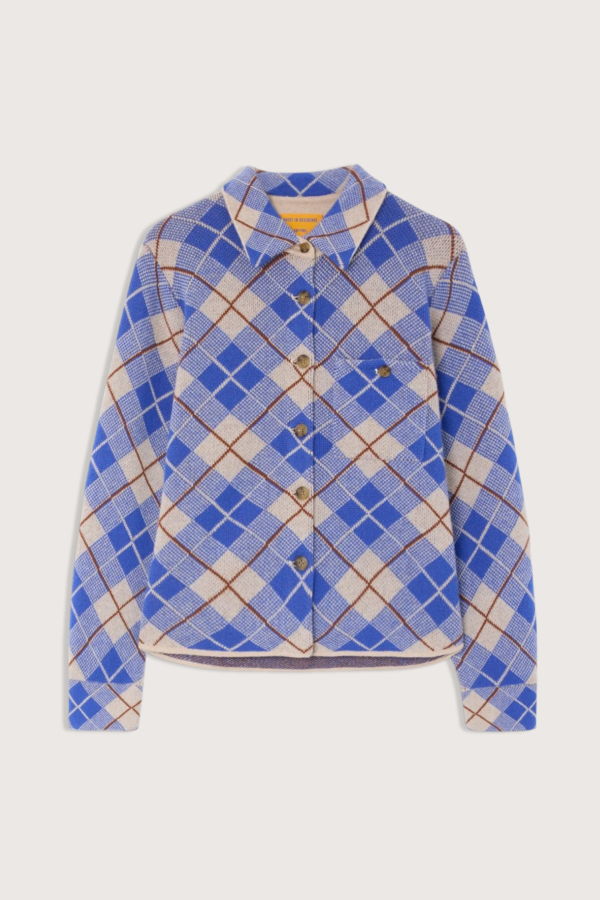 Guest in Residence Dylan Plaid Shirt - Reservoir