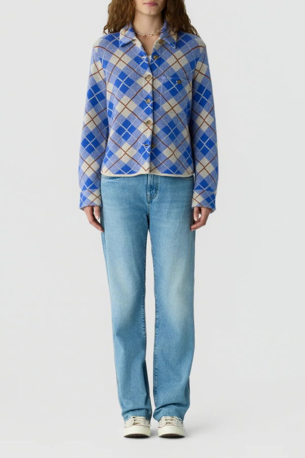 Guest in Residence Dylan Plaid Shirt - Reservoir