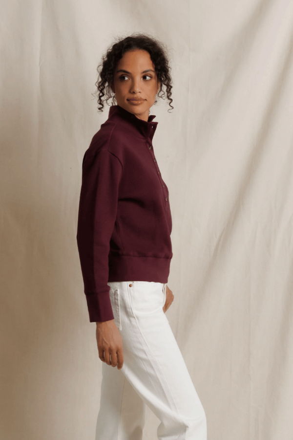 Perfect White Tee Zia Pop-Over Sweater