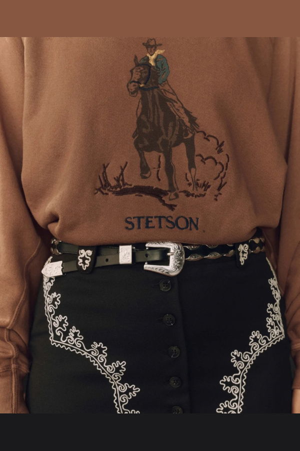 The Great. The Western Hardware Belt - Black / Silver