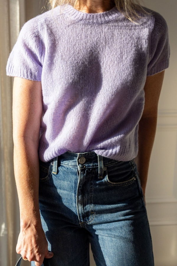 Lisa Yang Siona Sweater - Soft Lavender
