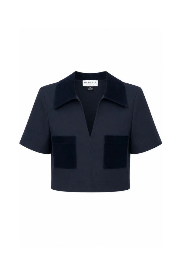 Marigold Cassie Top - Navy