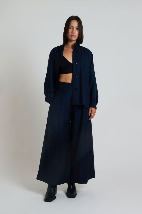 KAAREM Umbrella Four-Panel Wide Leg Pocket Pant