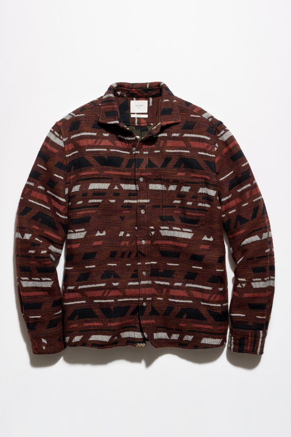 Billy Reid Archive Stripe Treme Shirt - Billy's Brown Multi