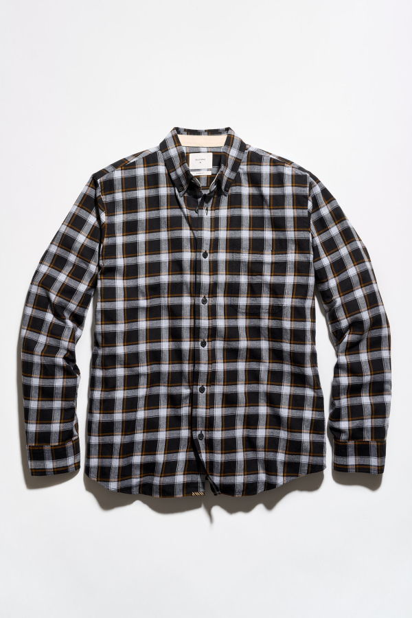 Billy Reid Block Check Tuscumbia Classic Shirt - Black Multi