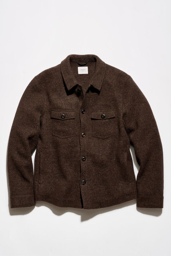 Billy Reid McKenzie Jacket - Dark Brown Heather