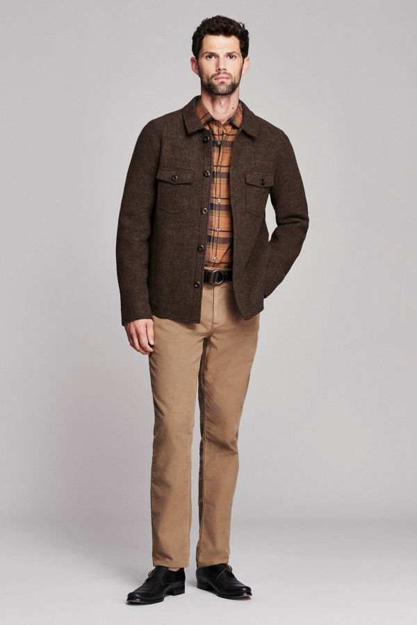 Billy Reid McKenzie Jacket - Dark Brown Heather