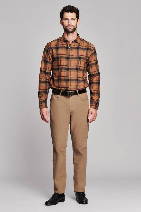 Billy Reid Textured Bold Plaid Pickwick Shirt - Multi