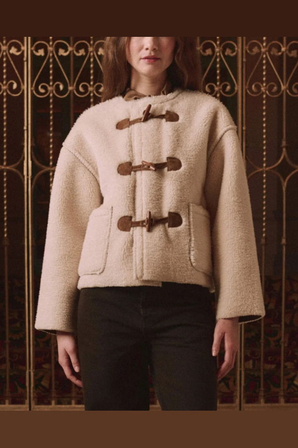 The Great. Woodside Toggle Coat - Cream