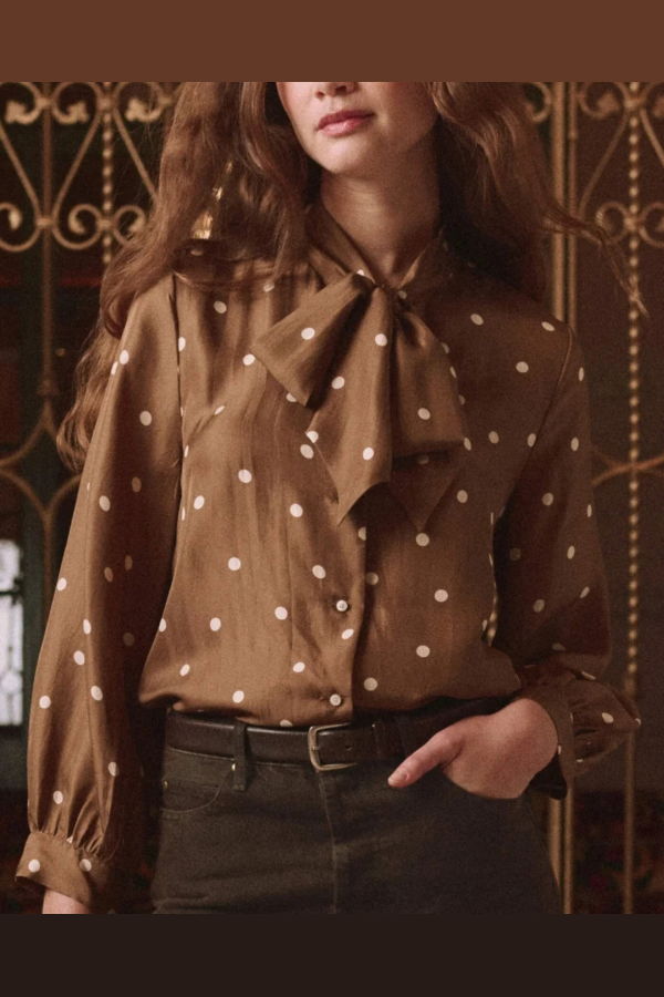 The Great. The Zenith Top - Copper Bubble Dot