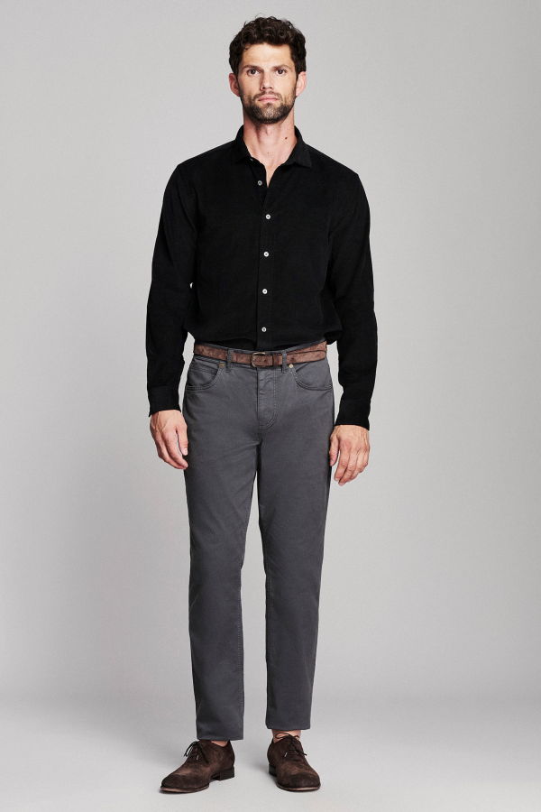 Billy Reid Corduroy Cedar Shirt - Black