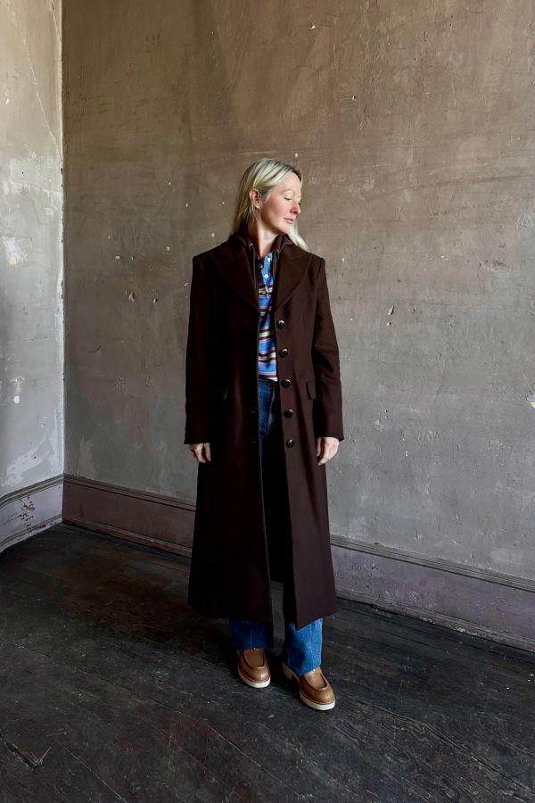 Veronica Beard Elspeth Coat with OVS Hoodie Dickey