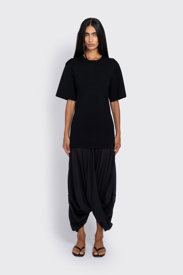 Totême Cocoon Tee Dress - Black