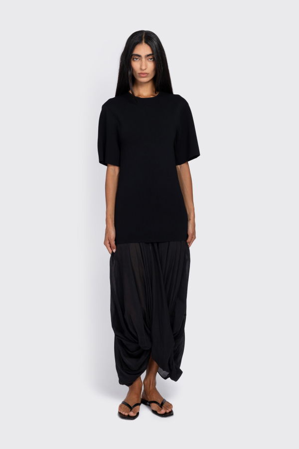 Totême Cocoon Tee Dress - Black