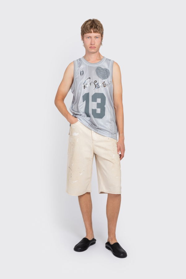 Acne Studios Sports Jersey Tank Top - Gray