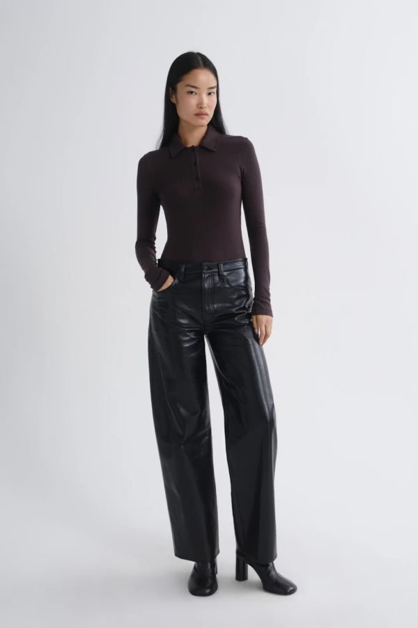 AGOLDE Arc 32" Recycled Leather Jeans