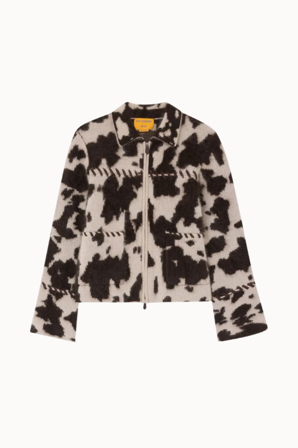 Guest in Residence Grizzly Cowhide Jacket - Oatmeal/Burnt Cocoa