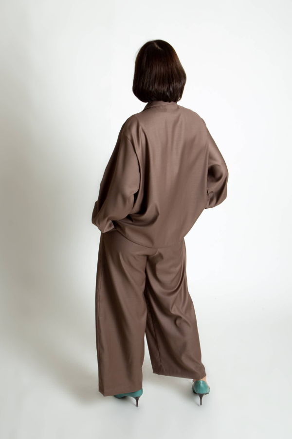 KAAREM Azure Long-Sleeve Pocket Shirt Jacket