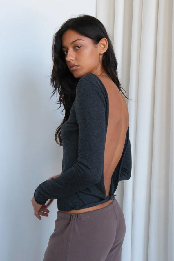 Geel Farra Sweater - Charcoal