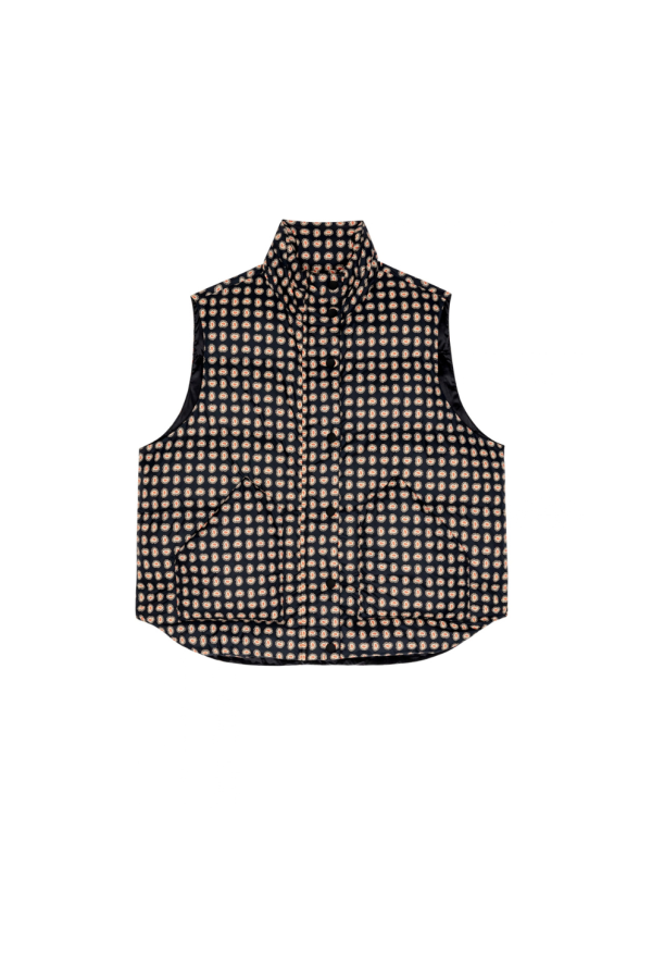 The Great. Polar Vest - Black Paisley