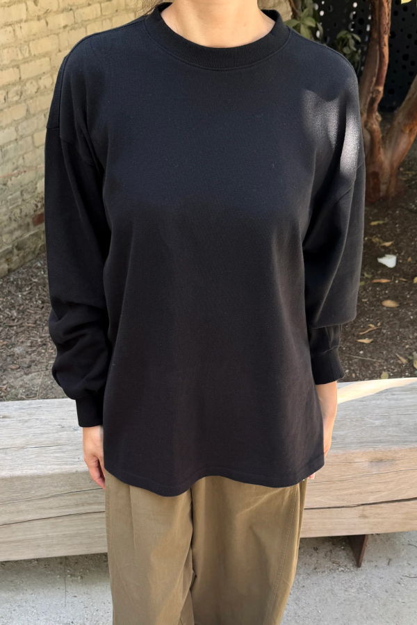 Le Bon Shoppe Soft Jersey Supple Long Sleeve Tee - Black