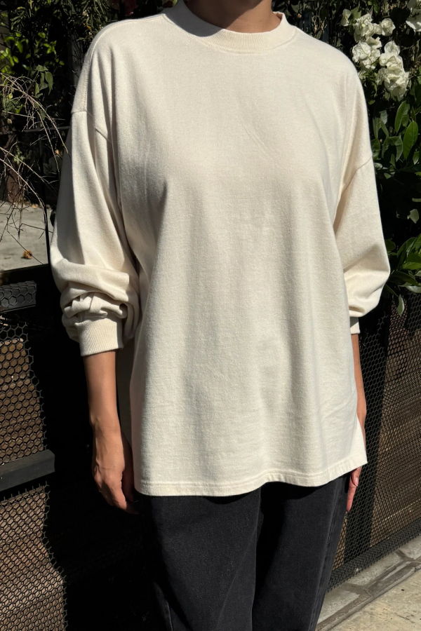 Le Bon Shoppe Soft Jersey Supple Tee - Naturel