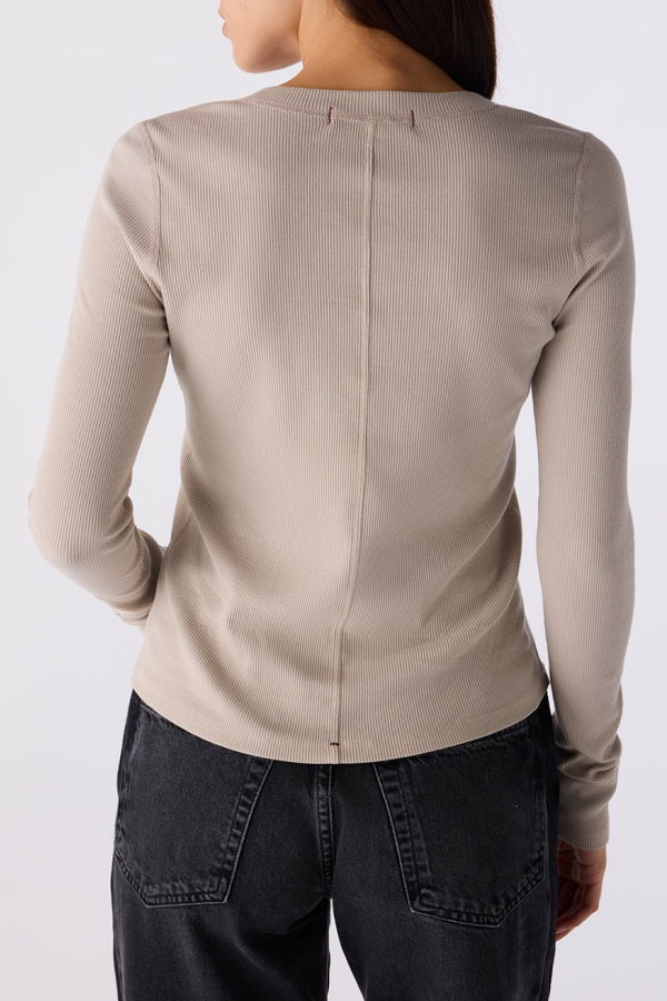 amo denim Calla Henley Top - Imprint
