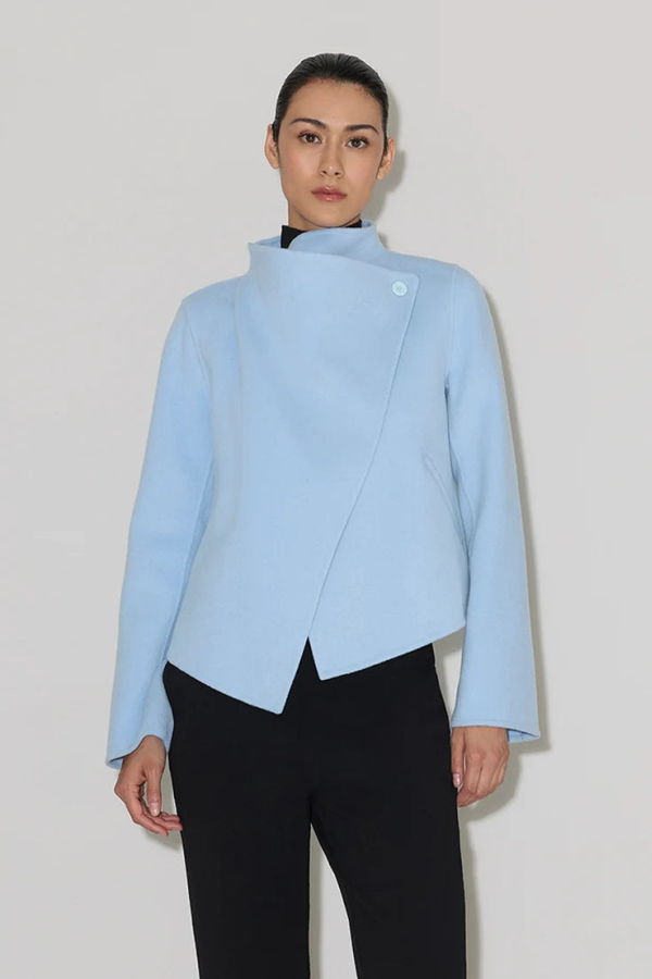 SOIA & KYO Bree Wrap Jacket - Forgetmenot