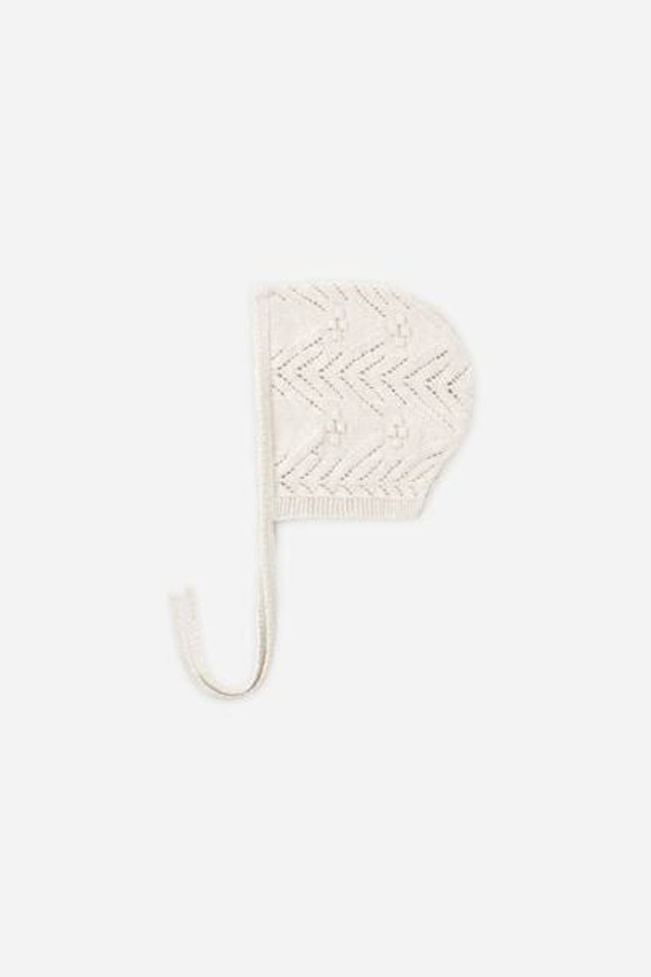 KIDS Rylee + Cru Knit Bonnet - Heathered Oatmeal