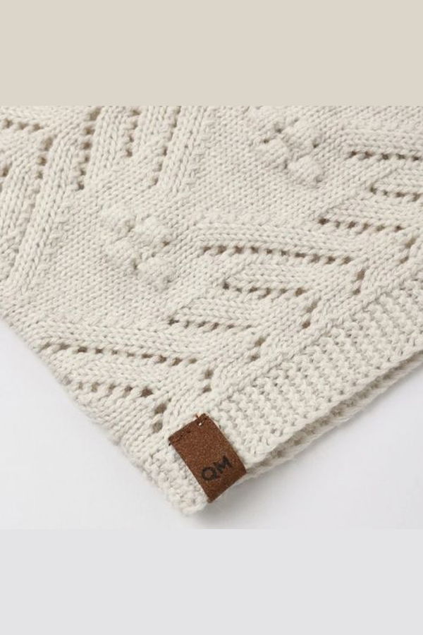 KIDS Rylee + Cru Knit Bonnet - Heathered Oatmeal