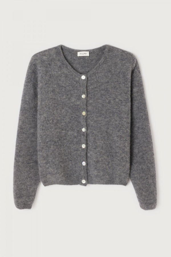 American Vintage Vitow Cardigan - Melange Steel