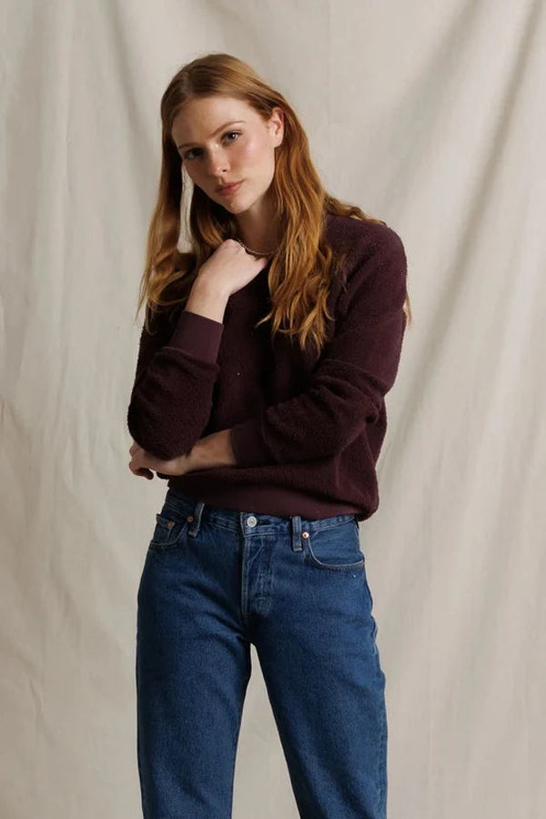 Perfect White Tee Ziggy Reverse Fleece Crewneck Sweatshirt