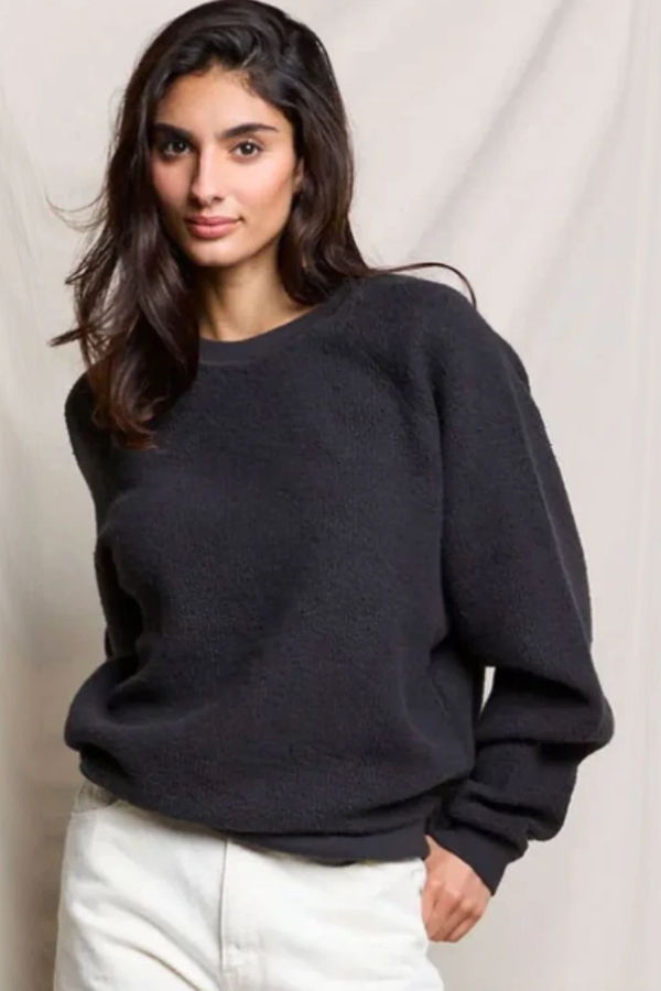 Perfect White Tee Ziggy Reverse Fleece Crewneck Sweatshirt