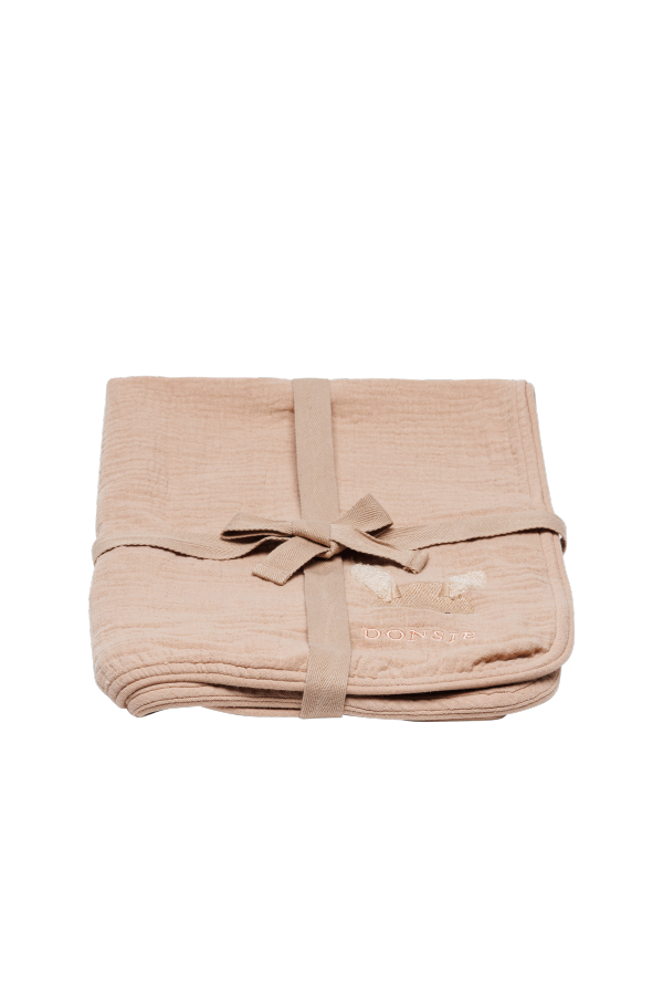 KIDS Donsje Ploekie Muslin Blanket S Fluffy Bunny - Rose Mocha