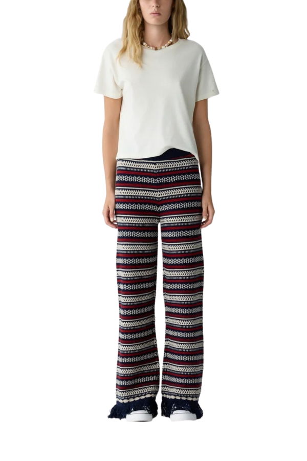 Guest in Residence Western Stripe Pant - Midnight Combo